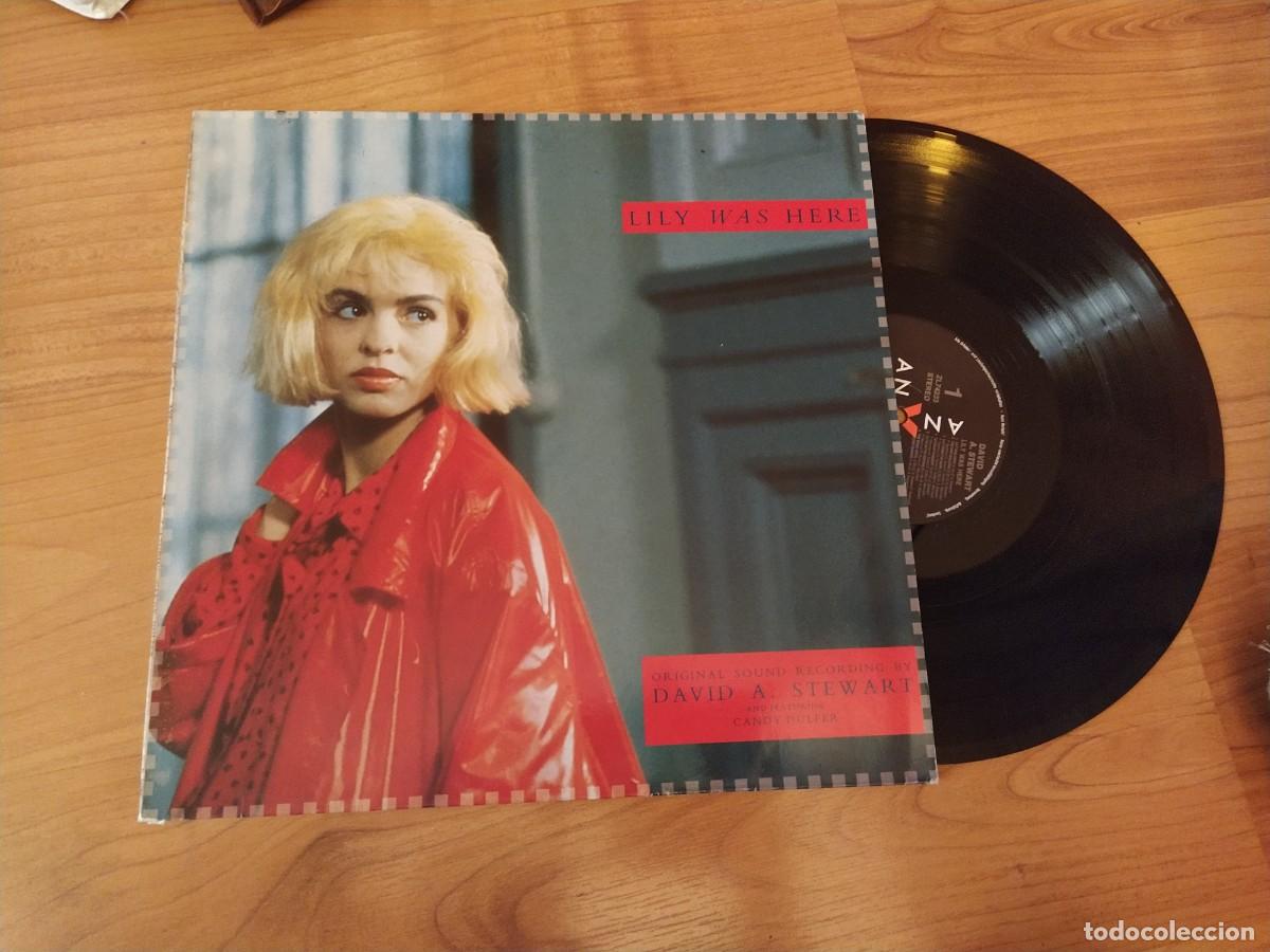 Discos de vinilo: DAVID A .STEWART -CANDY DULFER -LP LILY WAS HERE - Foto 1