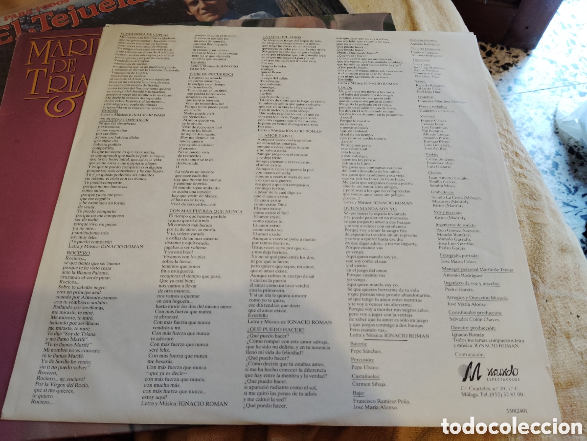Discos de vinilo: MARIFE DE TRIANA - VENDEDORA DE COPLAS ( 1989 ) - Foto 3