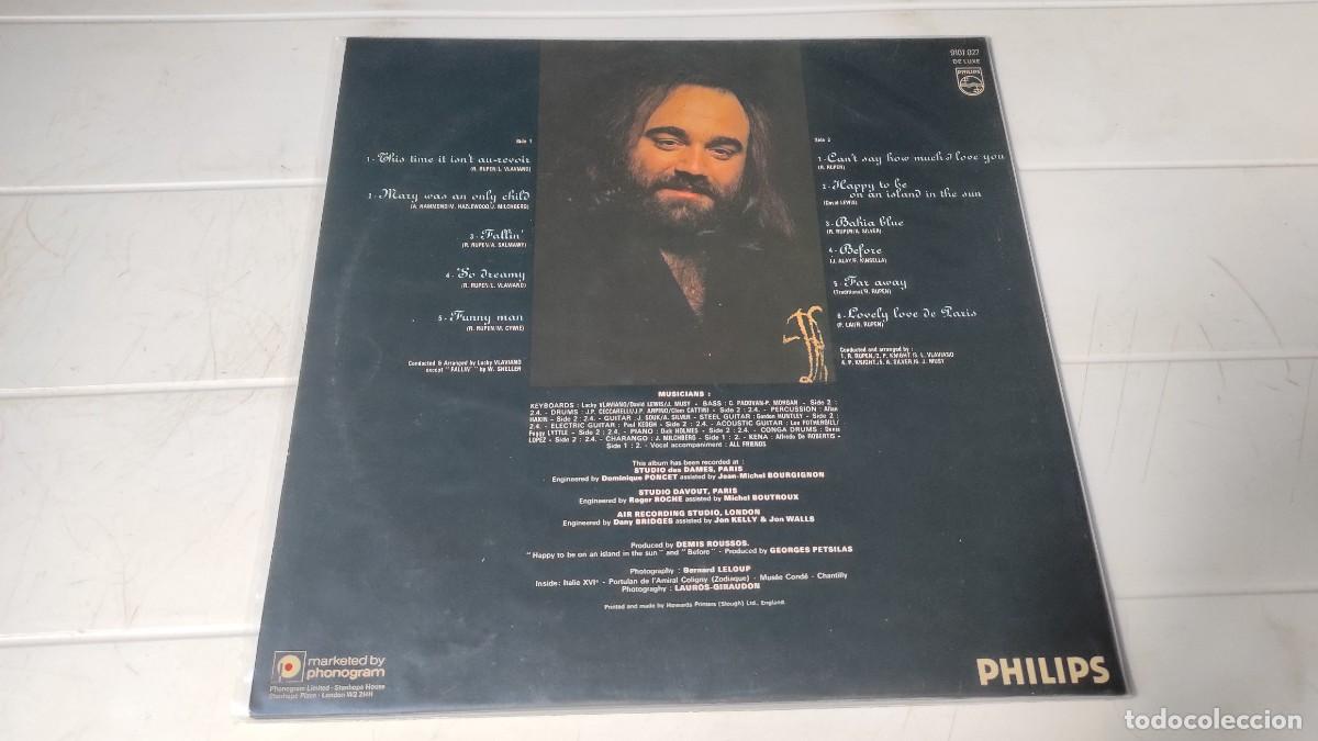 Discos de vinilo: LP DEMIS ROUSSOS - HAPPY TO BE... - Foto 2