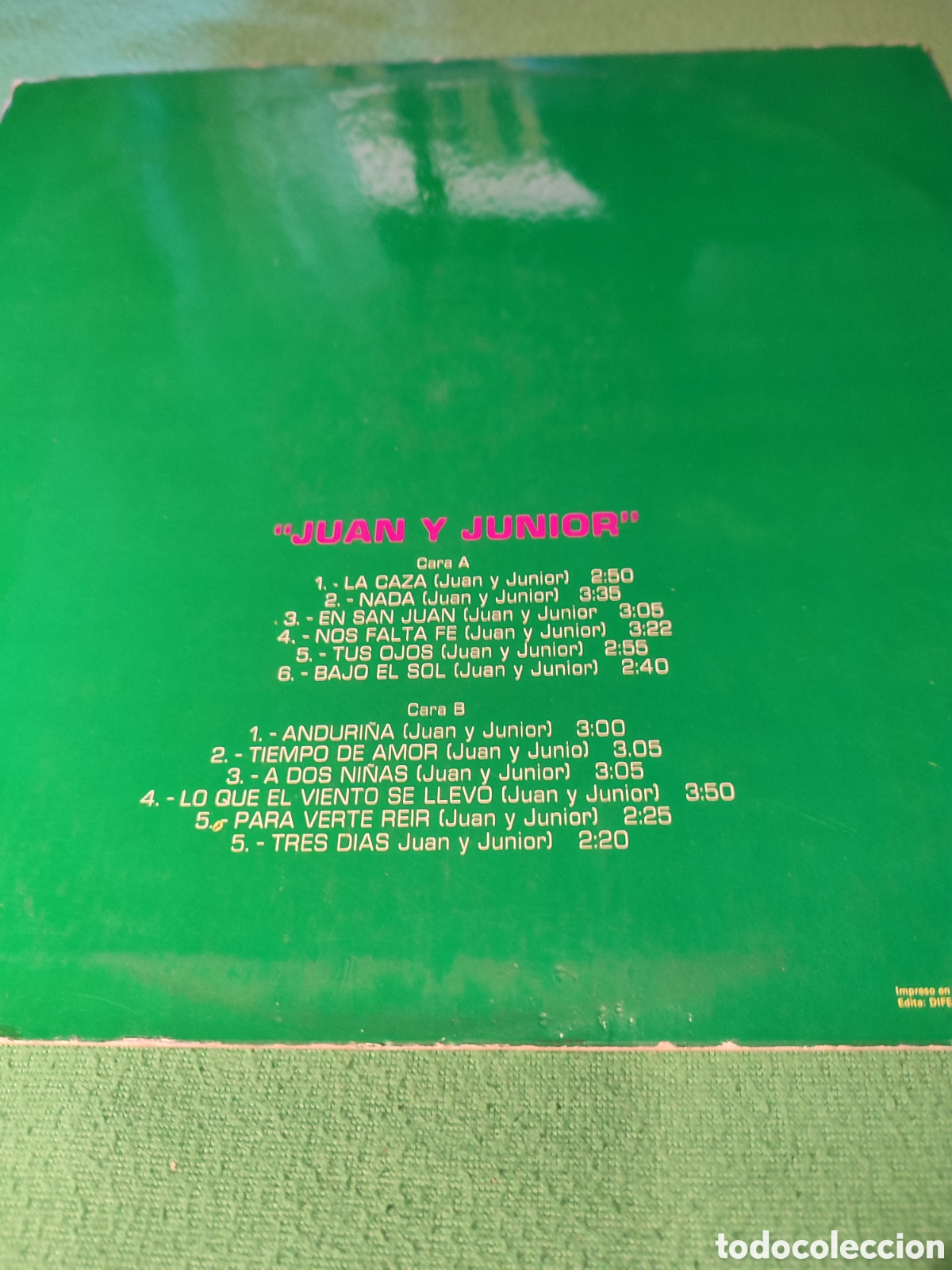 Discos de vinilo: Juan y Junior - Same 1977 Vinilo Lp - Foto 2