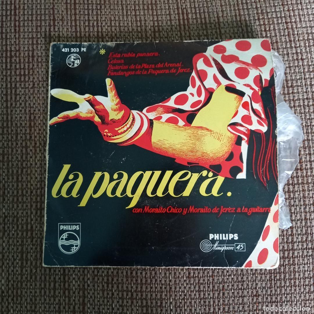 Discos de vinilo: Disco Single de La Paquera de Jerez con ... - Foto 1