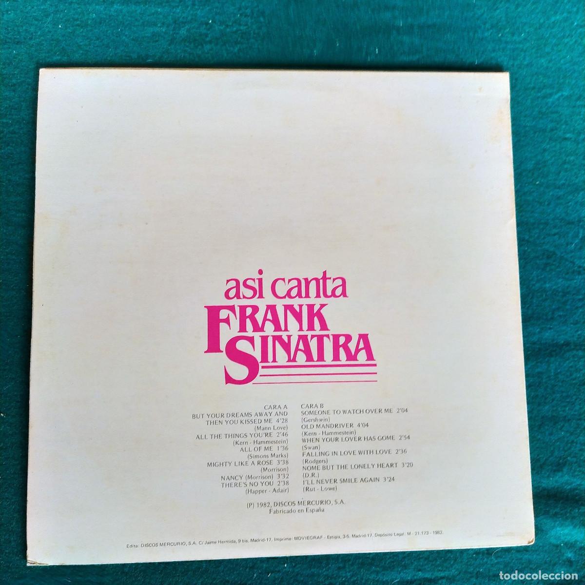Discos de vinilo: Frank Sinatra &ndash; Asi Canta Frank Sinatra - Foto 2