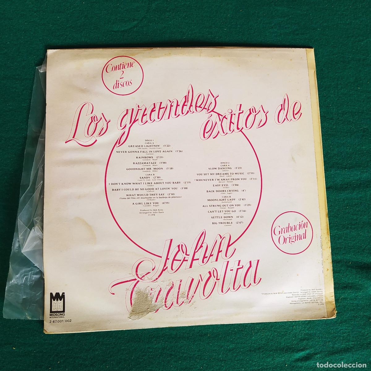 Discos de vinilo: John Travolta &ndash; Los Grandes &Eacute;xitos de John Travolta - Foto 2