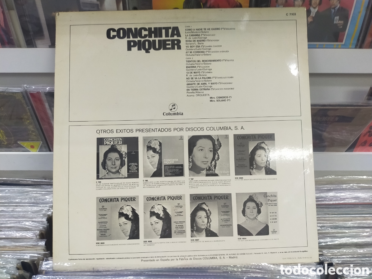 Discos de vinilo: Conchita Piquer lp 1972 - Foto 2