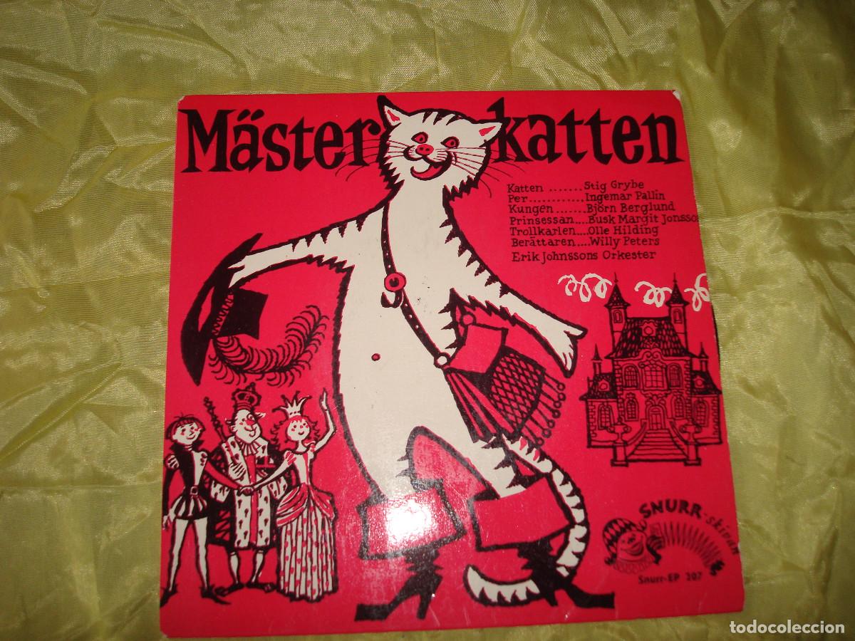 Discos de vinilo: MASTERKATTEN ( EL GATO CON BOTAS). SWEDEN ,1955. IMPECAB(#) - Foto 1