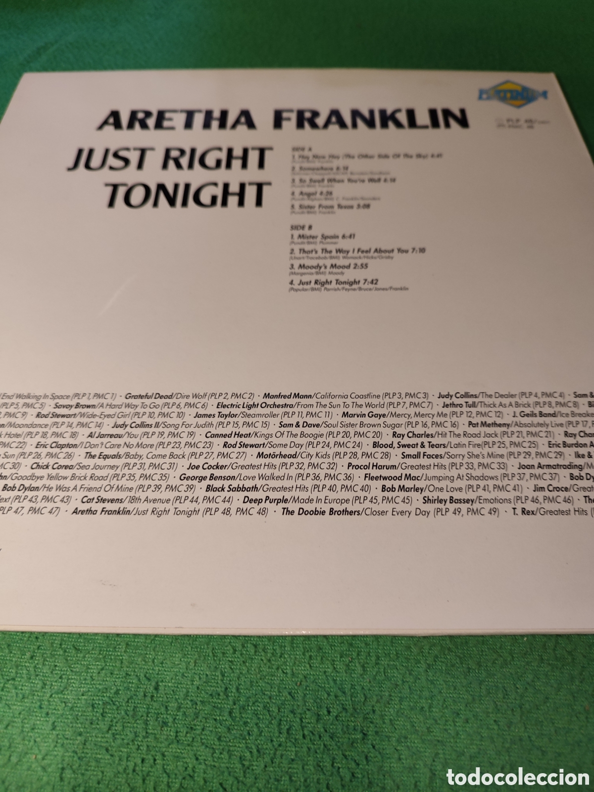 Discos de vinilo: Aretha Franklin - Just right tonight - Foto 2