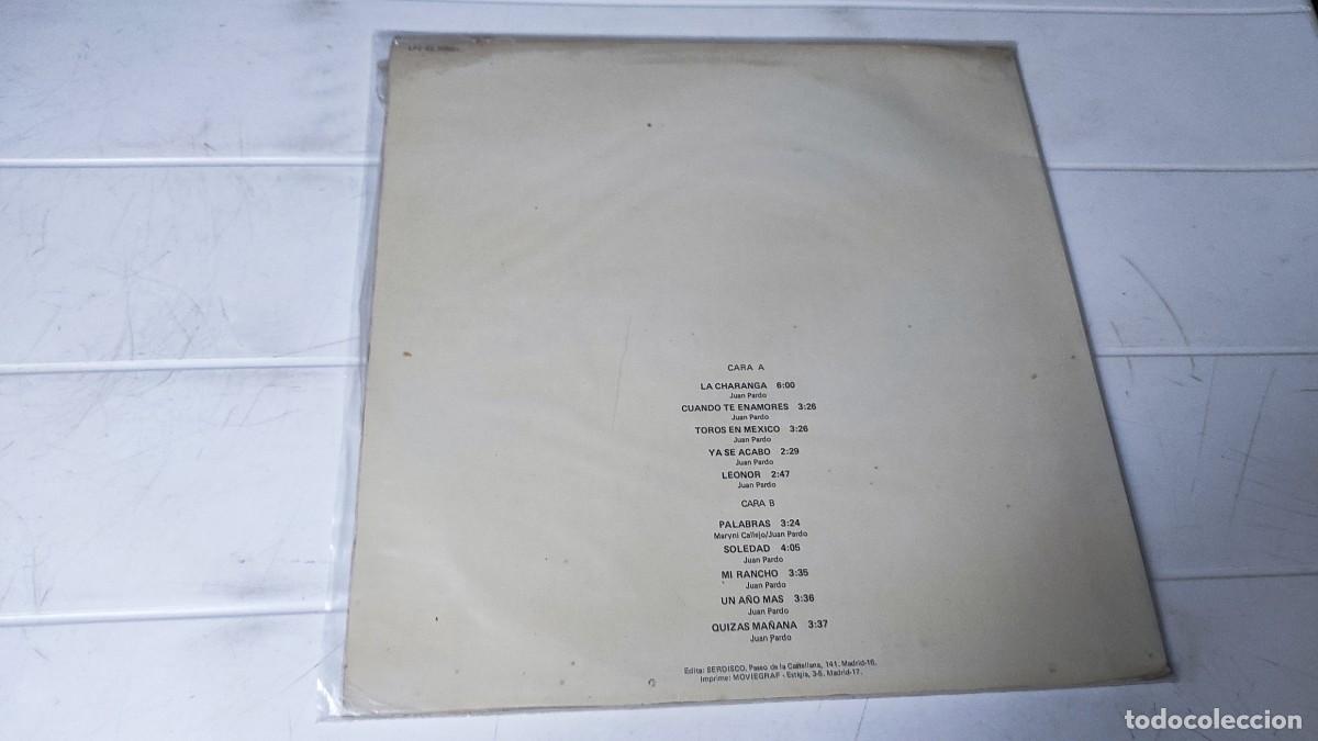 Discos de vinilo: LP JUAN PARDO - LO MEJOR DE... - Foto 2