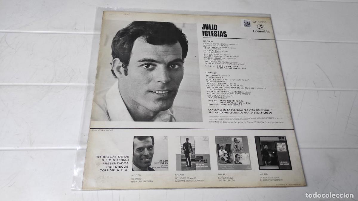 Discos de vinilo: LP JULIO IGLESIAS - YO CANTO... - Foto 2