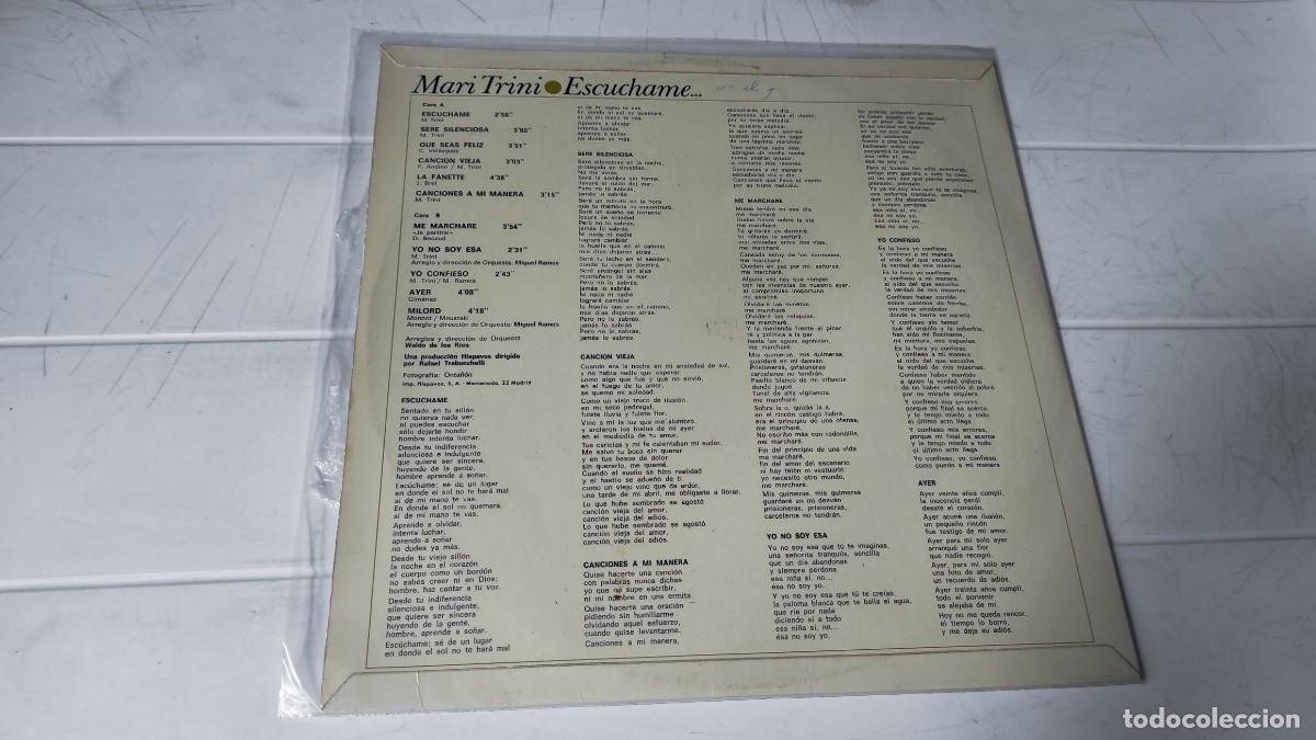 Discos de vinilo: LP MARI TRINI - ESCUCHAME... - Foto 2