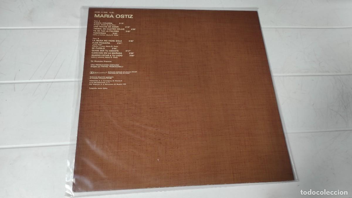 Discos de vinilo: LP MAR&Iacute;A OSTIZ - CANTA CIGARRA - Foto 2
