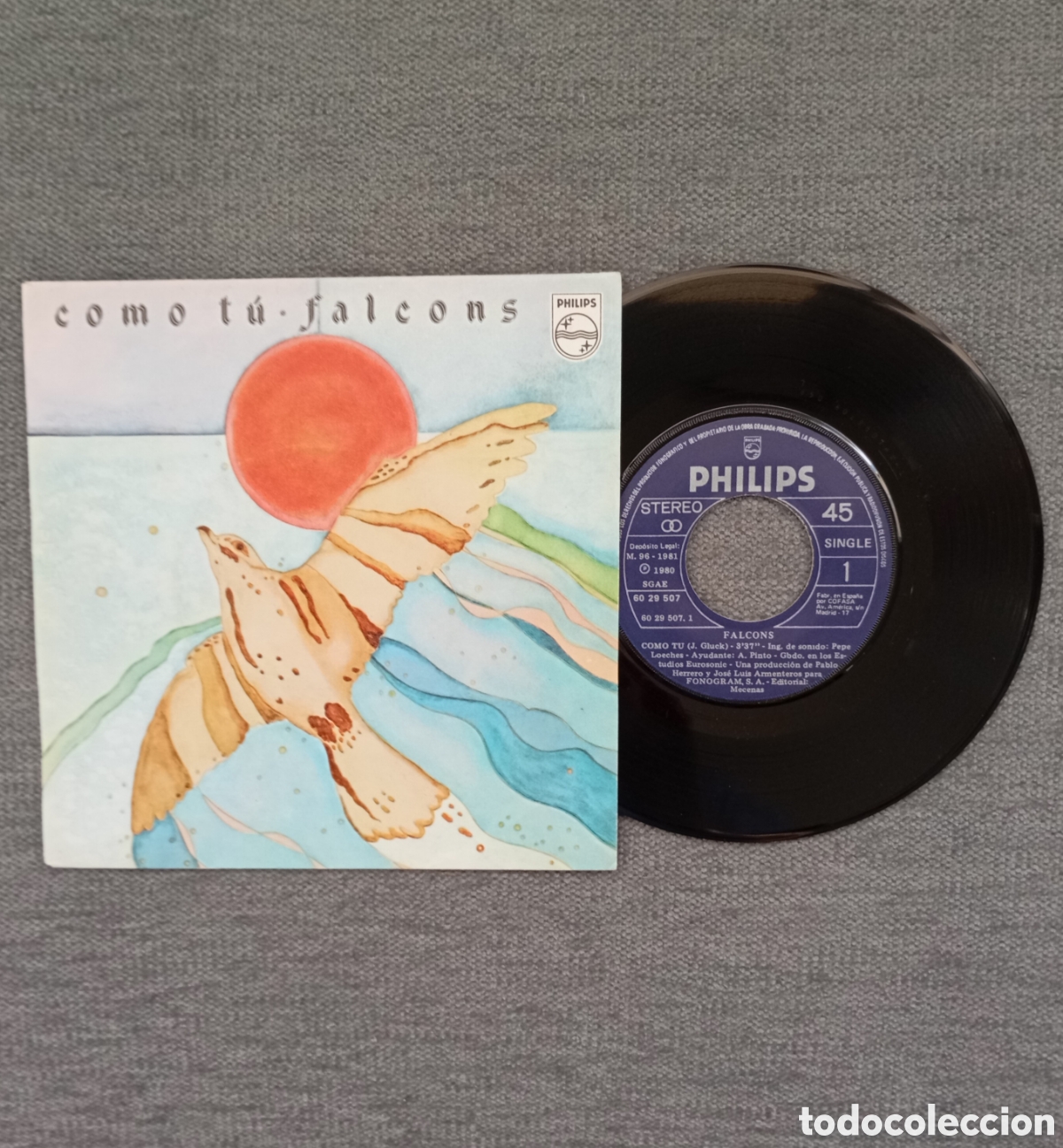 Discos de vinilo: Falcons. Como Tu/ En Mis Sue&ntilde;os. Single 7&rdquo;, a&ntilde;o 1980. - Foto 1