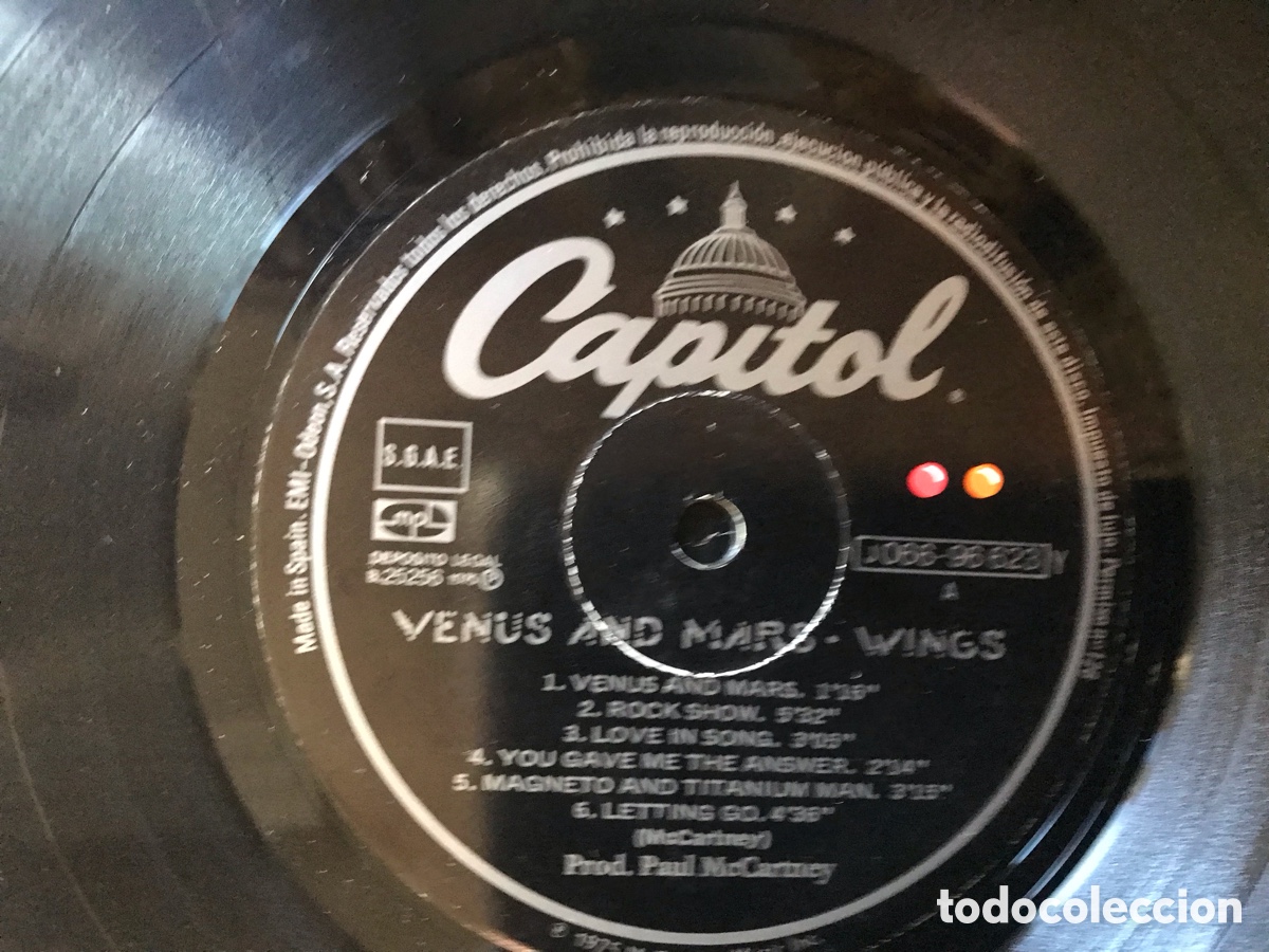 Discos de vinilo: Venus and Mars. Wings - Foto 4
