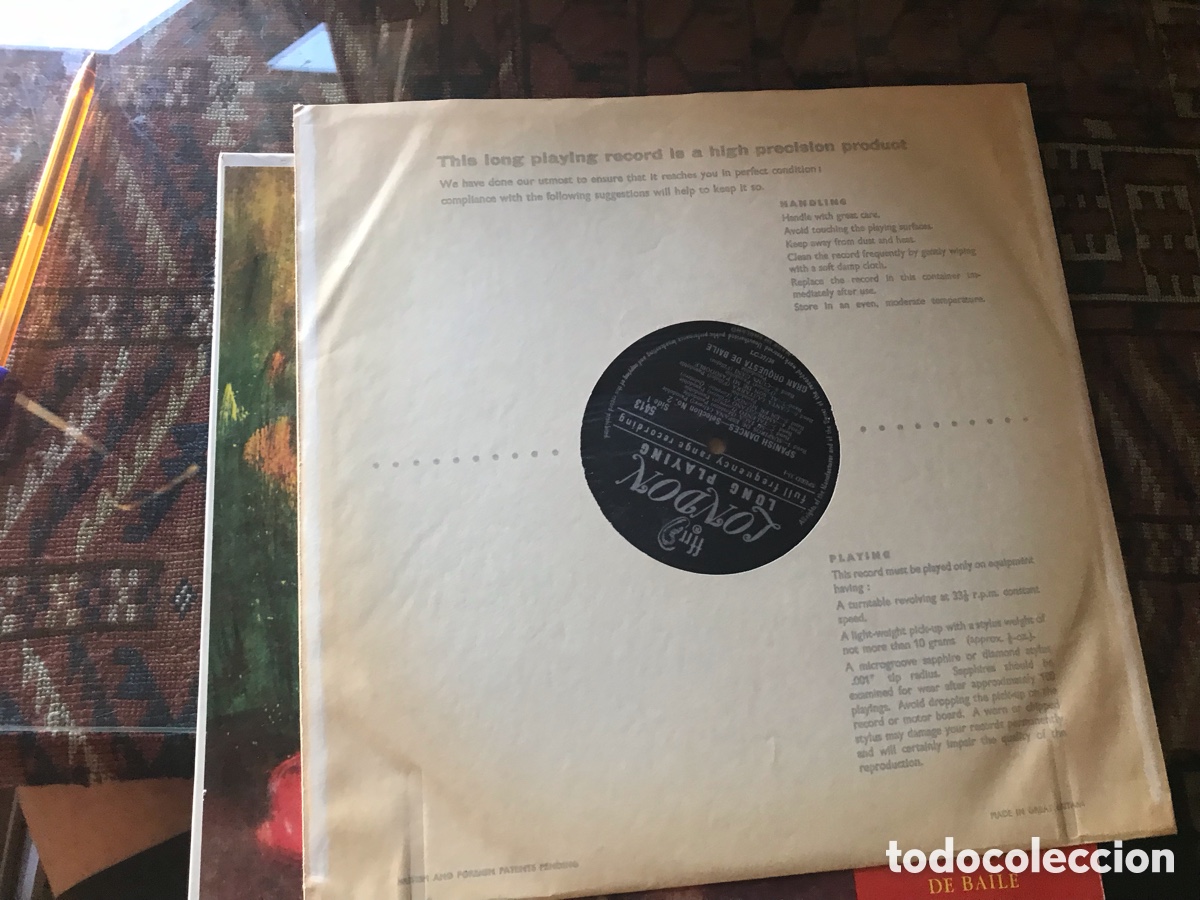 Discos de vinilo: Spanish dances. Bailes espa&ntilde;oles. - Foto 3