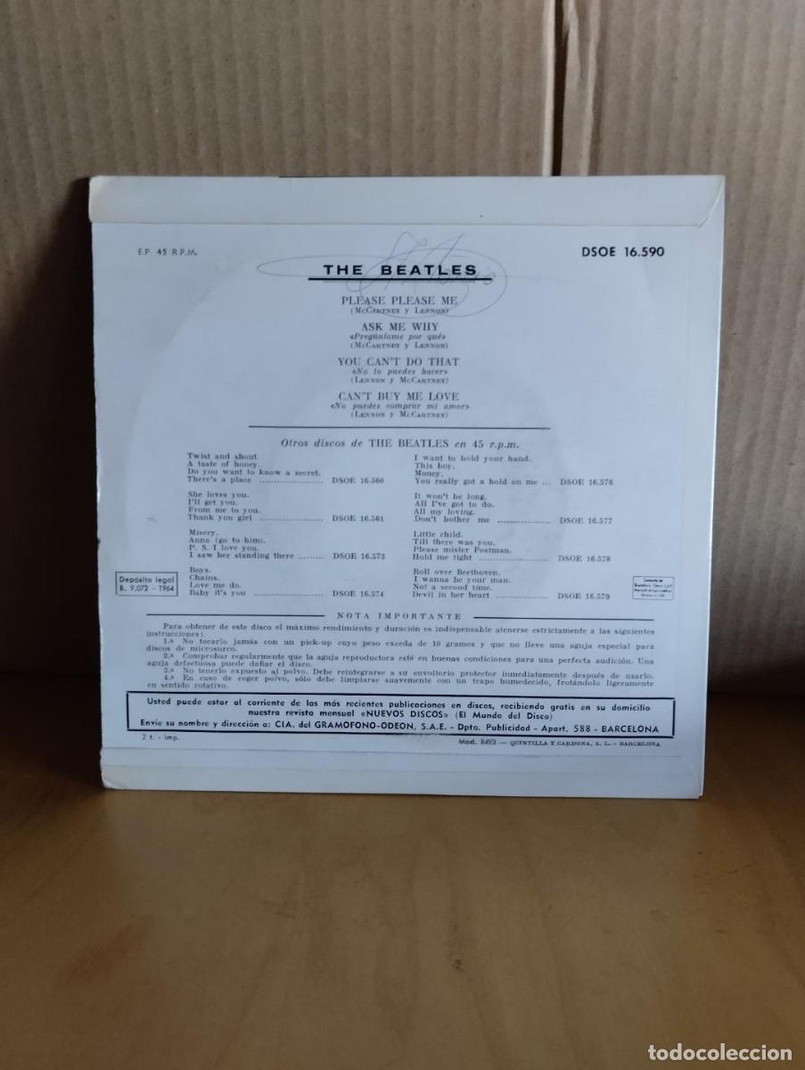 Discos de vinilo: THE BEATLES ---- PLEASE,PLEASE ME +3 - Foto 2
