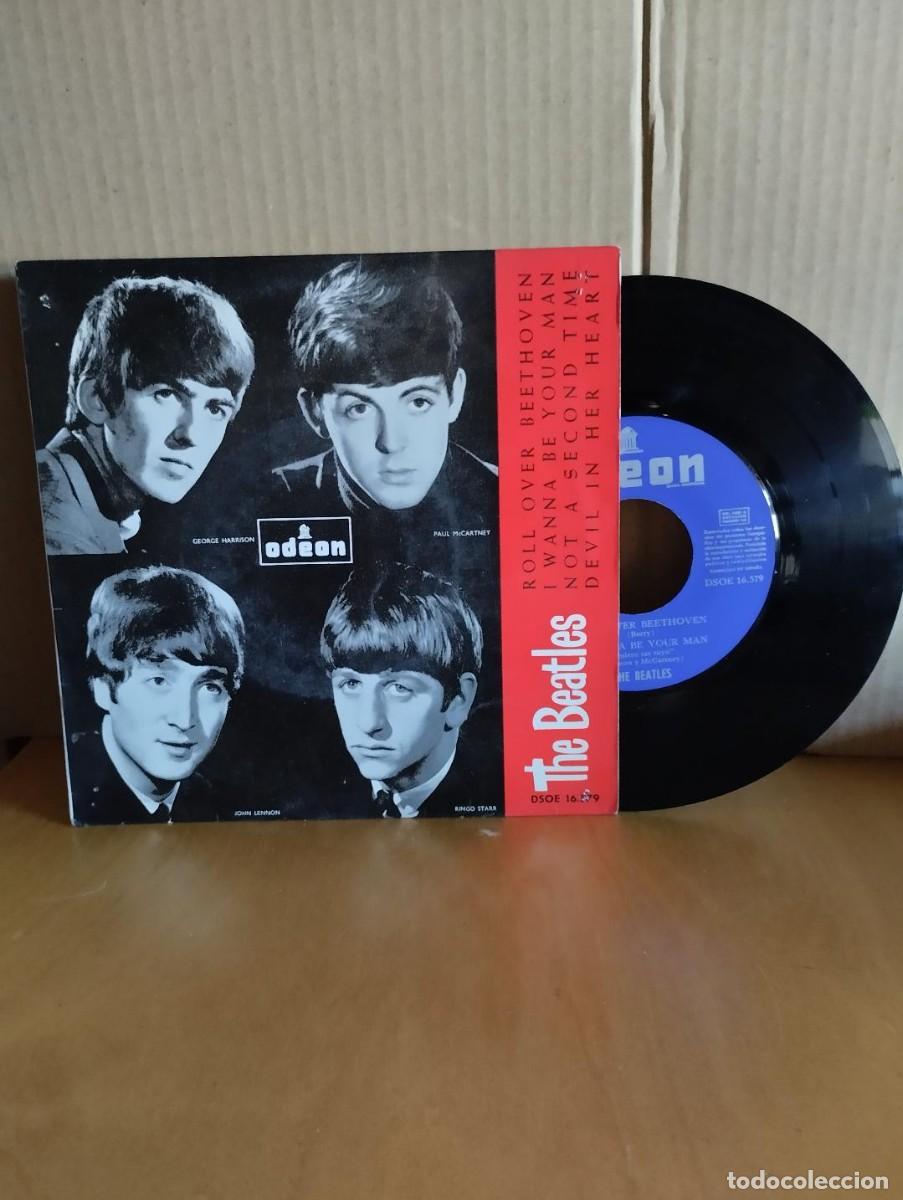 Discos de vinilo: THE BEATLES ---- ROLL OVER BEETHOVEN +3 - Foto 1