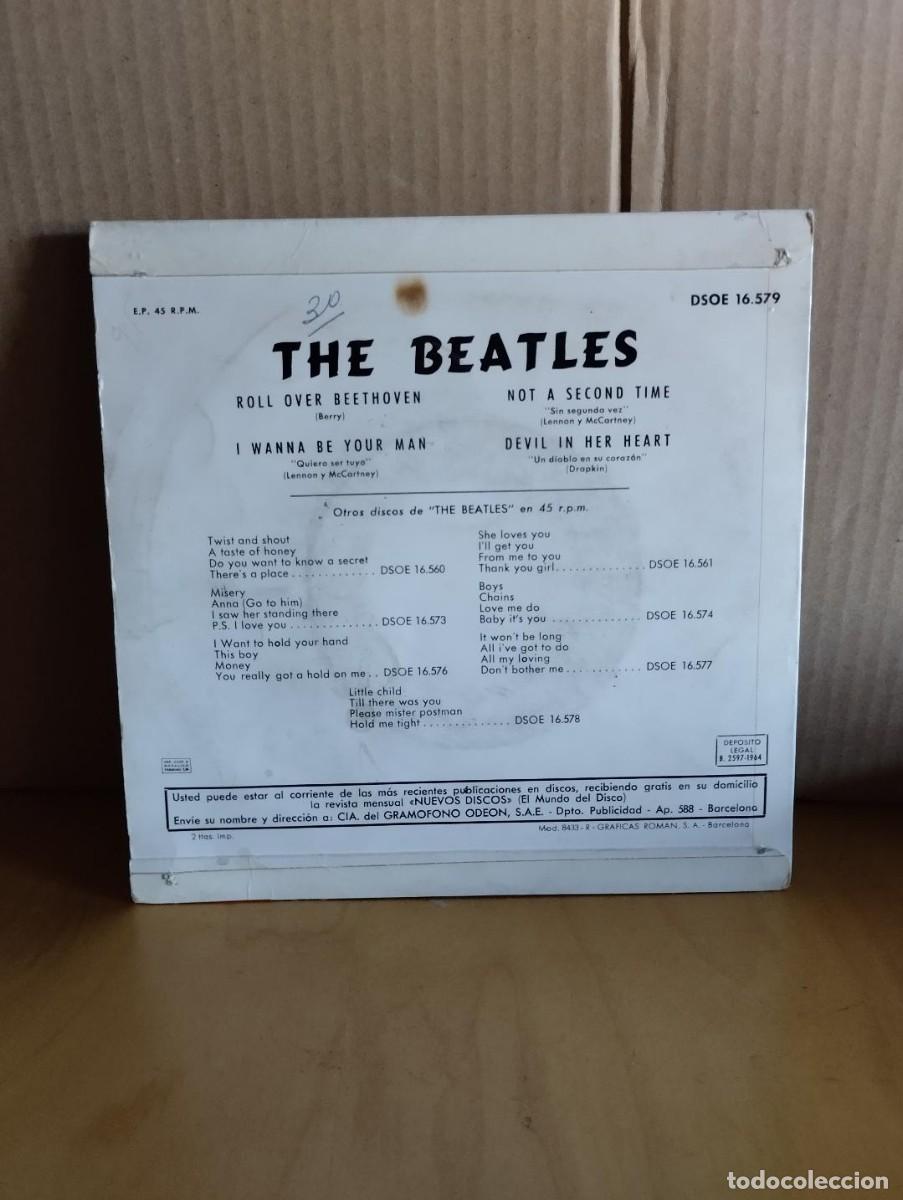 Discos de vinilo: THE BEATLES ---- ROLL OVER BEETHOVEN +3 - Foto 2