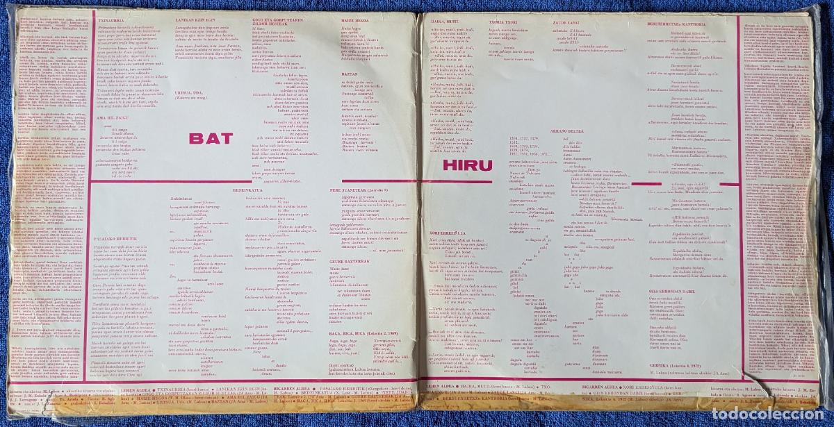 Discos de vinilo: Bat-Hiru - Mikel Laboa (2010) - Foto 2