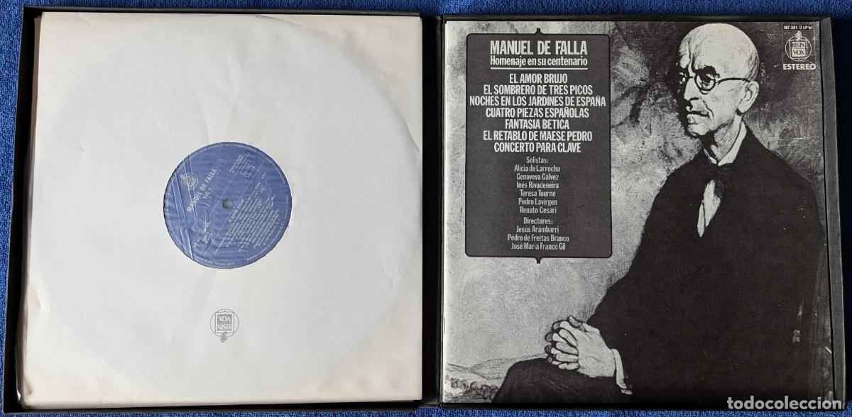 Discos de vinilo: Manuel De Falla &ndash; Homenaje En Su Centenario (1976) - Foto 5