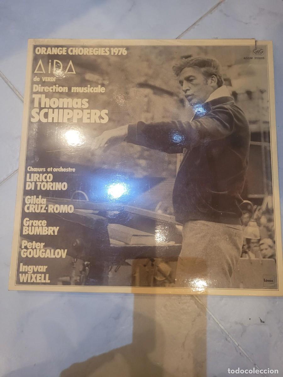 Discos de vinilo: CAJA AIDA THOMAS SCHIPPERS vinilo LP - Foto 1
