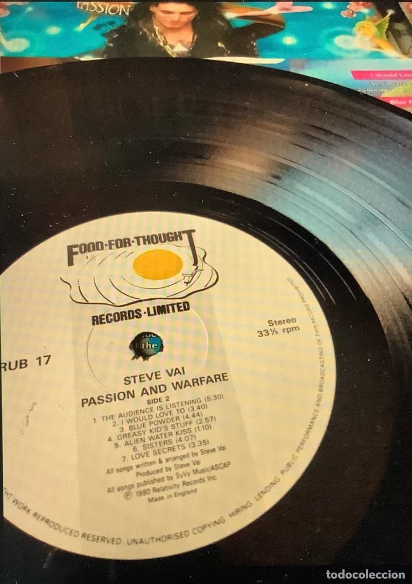 Discos de vinilo: LP STEVE VAI, PASSION & WARFARE - Foto 5