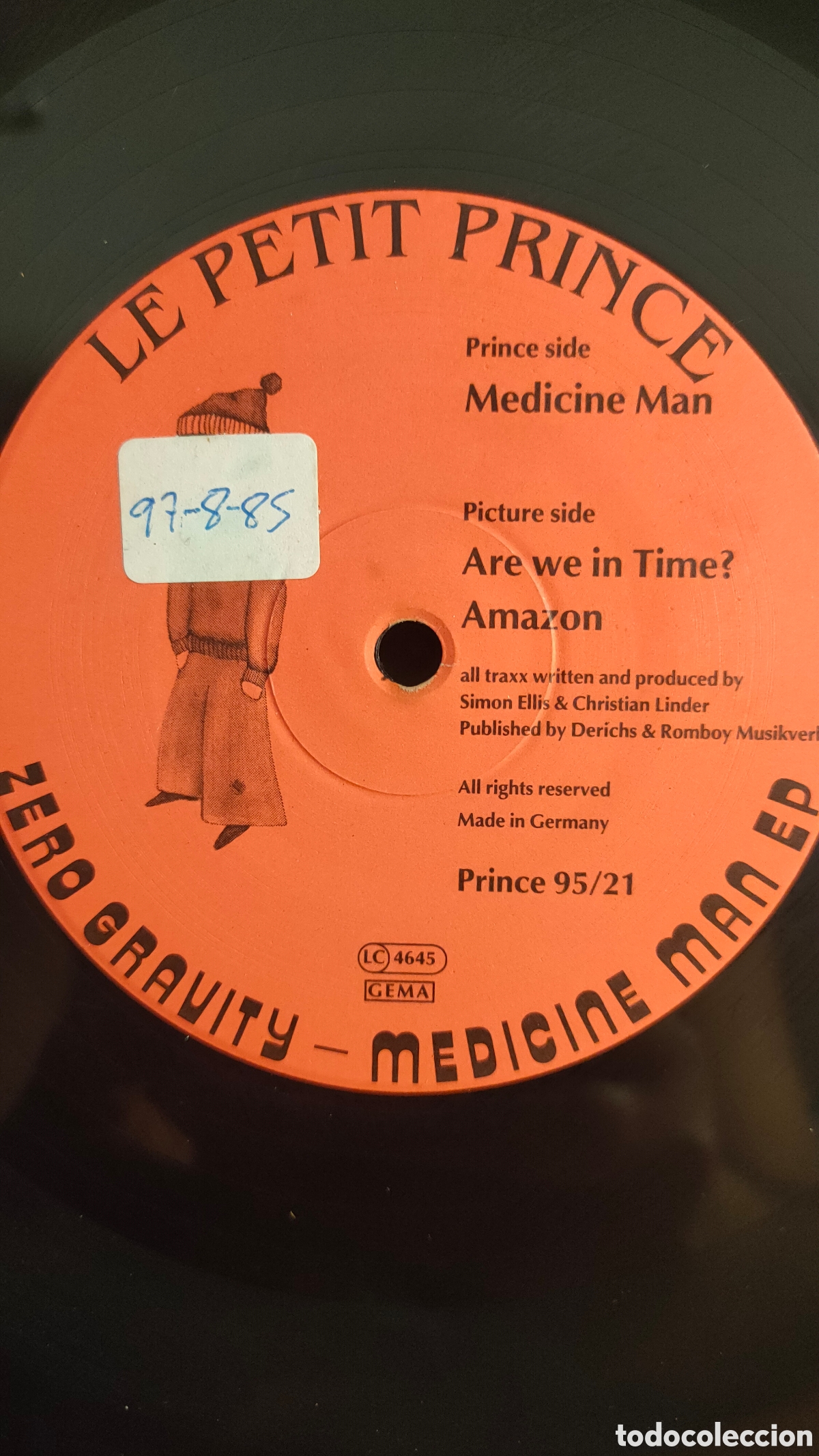 Discos de vinilo: Zero Gravity &ndash; Medicine Man EP . 1995 original Germany disco 12&rdquo; vinilo - Foto 3