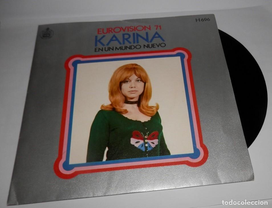 Discos de vinilo: DISCO SINGLE DE VINILLO DE KARINA - Foto 1