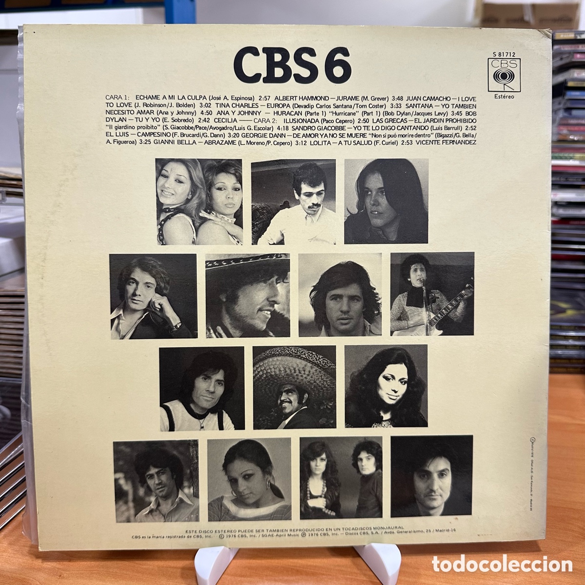 Discos de vinilo: Various - CBS 6 Nuestros Exitos Del A&ntilde;o (LP, Comp) - Foto 2