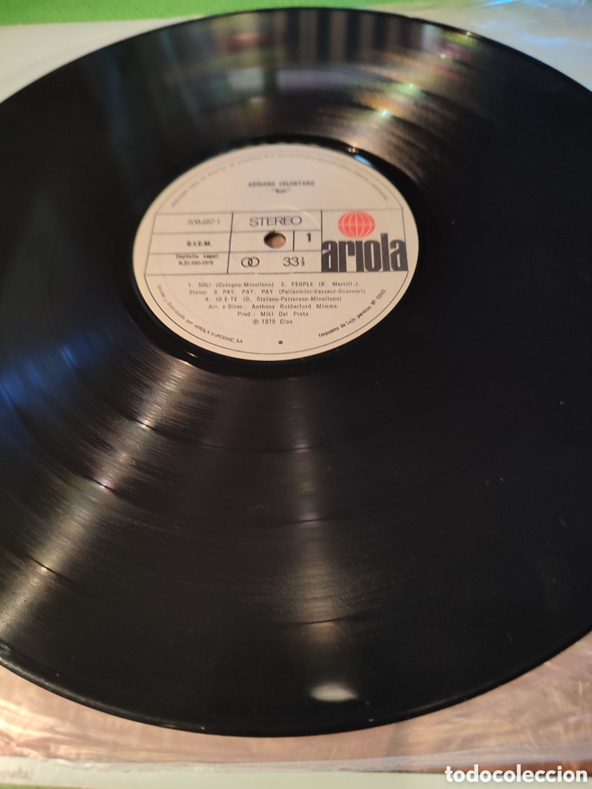 Discos de vinilo: Adriano Celentano - Soli Vinilo Lp - Foto 3