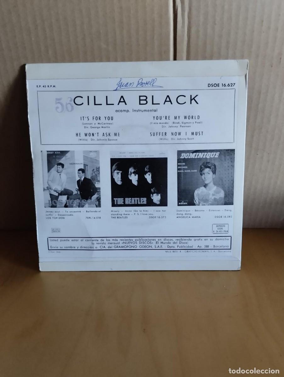 Discos de vinilo: CILLA BLACK ---- IT&acute;S FOR YOU +3 - Foto 2