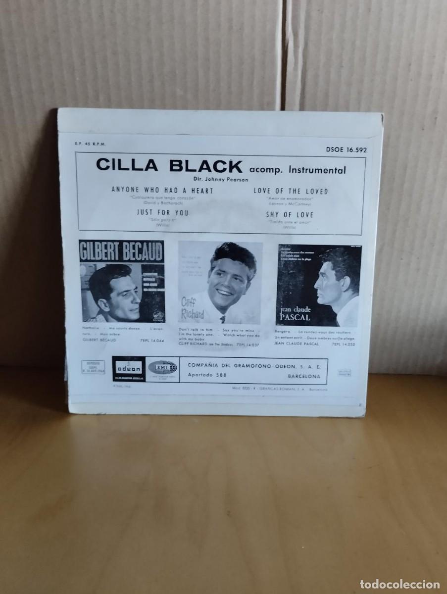 Discos de vinilo: CILLA BLACK ---- ANYONE WHO HAD A HEART +3 - Foto 2