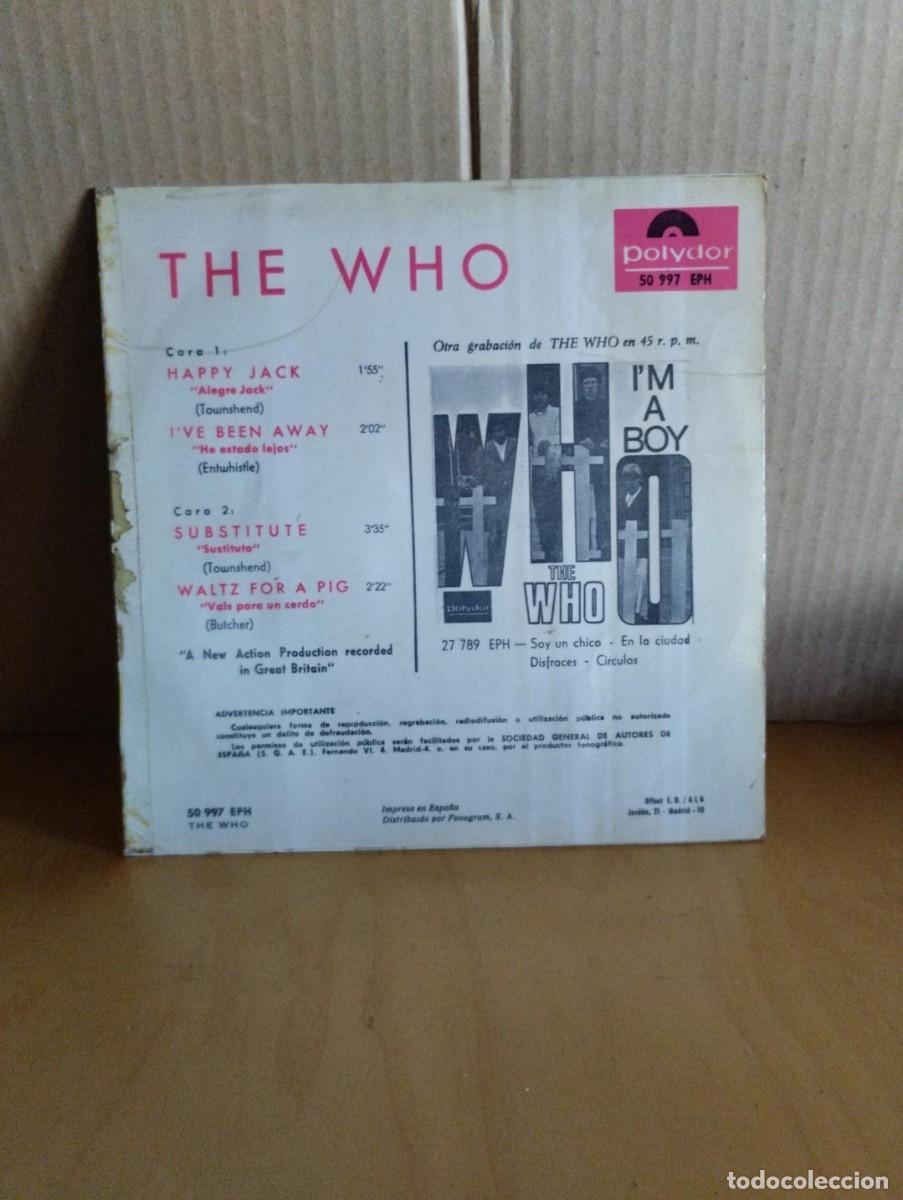 Discos de vinilo: THE WHO --- HAPPY JACK +3 - Foto 2