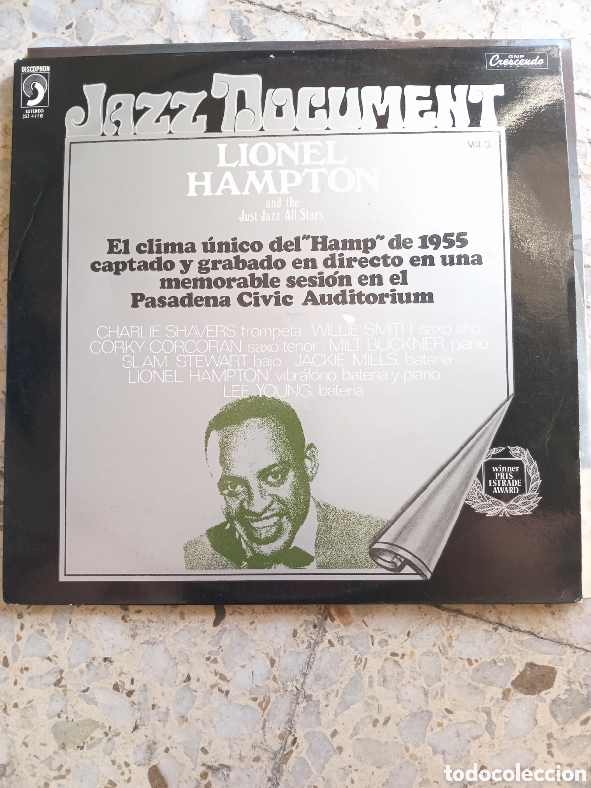 Discos de vinilo: LP LIONEL HAMPTON JAZZ DOCUMENT HAMP 1955 - Foto 1