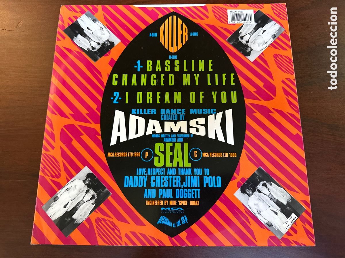 Discos de vinilo: ADAMSKY. KILLER 1990 MCA R&Eacute;CORDS &hellip; - Foto 2