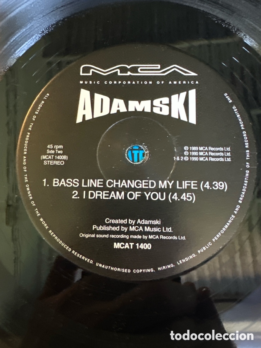 Discos de vinilo: ADAMSKY. KILLER 1990 MCA R&Eacute;CORDS &hellip; - Foto 3