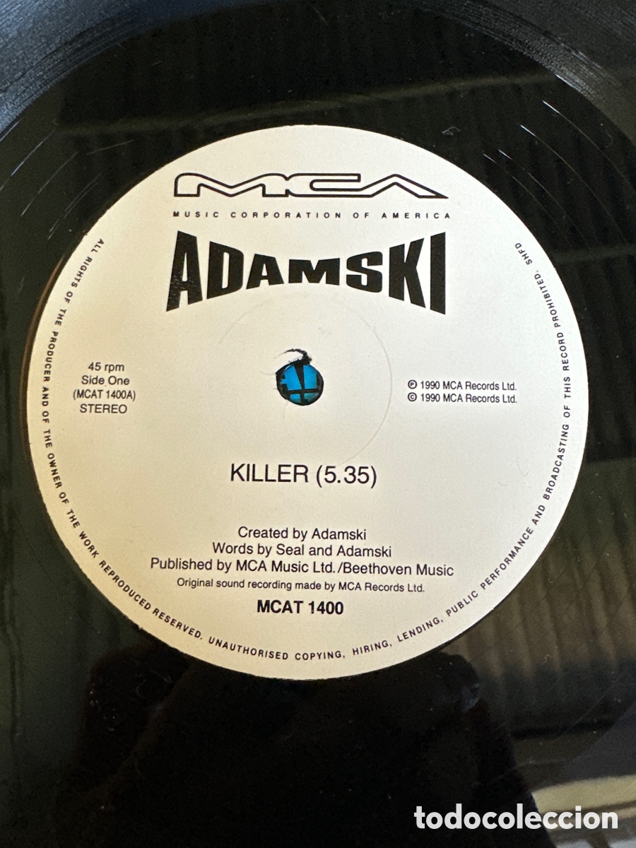 Discos de vinilo: ADAMSKY. KILLER 1990 MCA R&Eacute;CORDS &hellip; - Foto 5