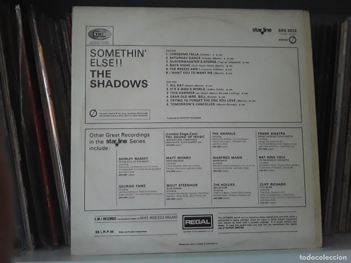 Discos de vinilo: The Shadows &lrm;&ndash; Somethin Else!! - lp edic. uk 1979 - Foto 2