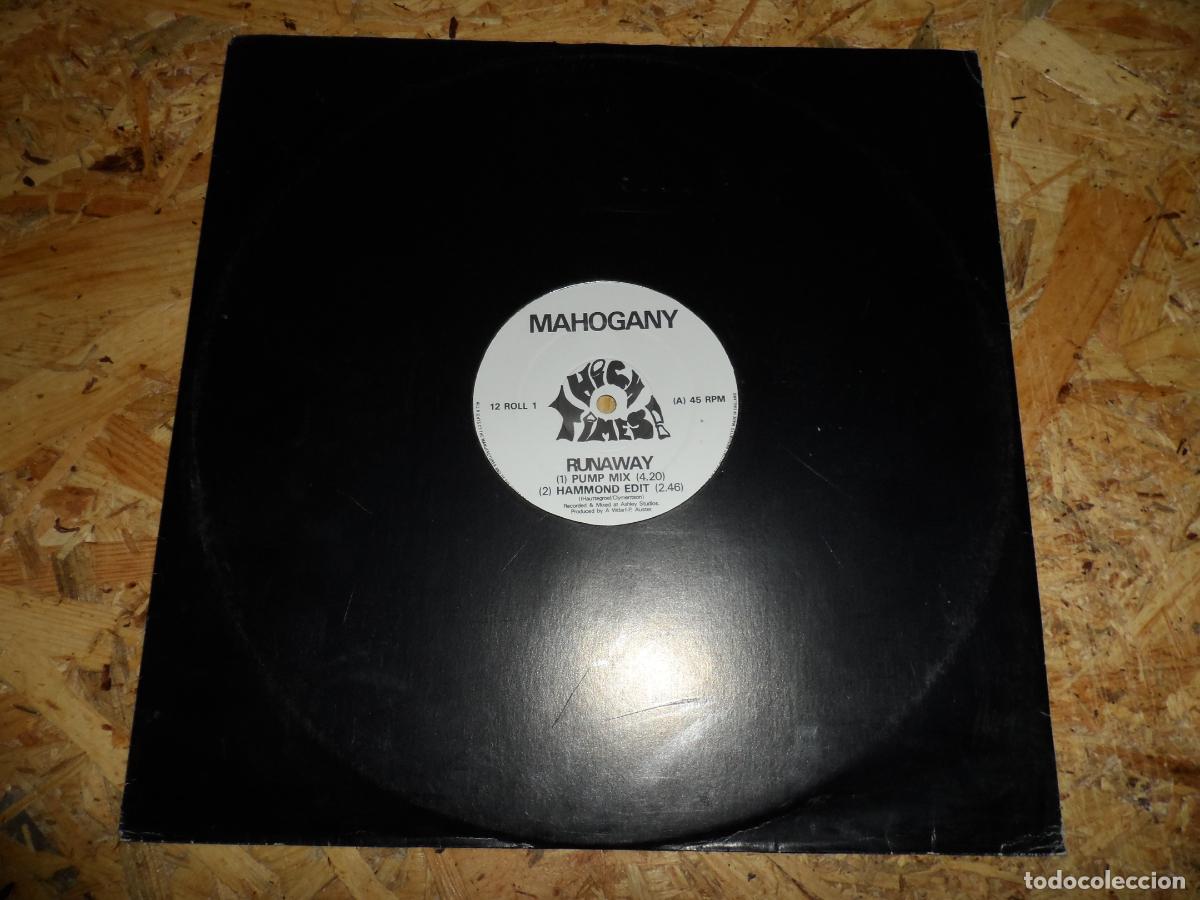 Discos de vinilo: MAHOGANY - RUNAWAY (UK 1991) - Foto 1