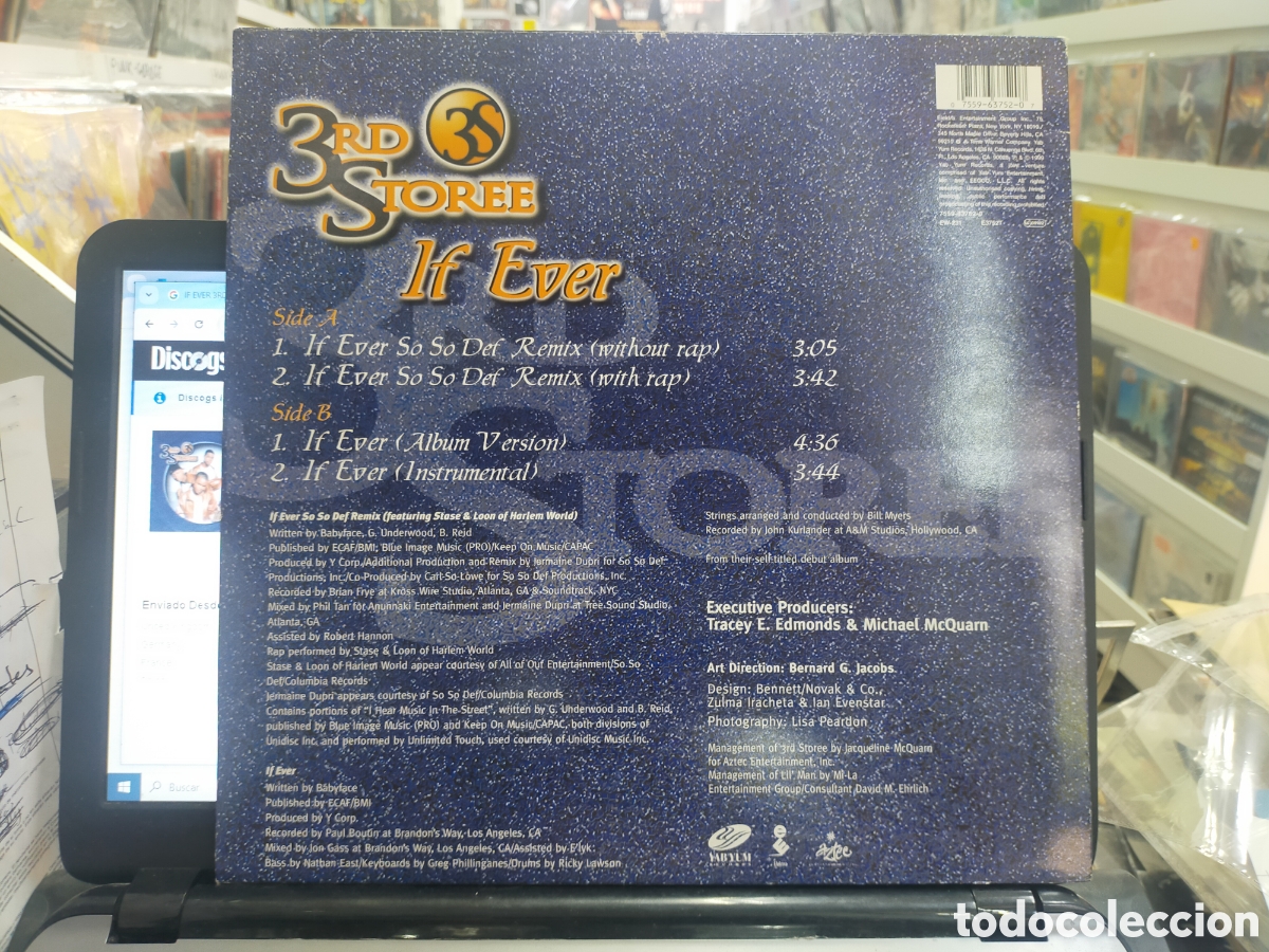 Discos de vinilo: 3rd storee maxi if ever u.s.a. 1999 - Foto 2