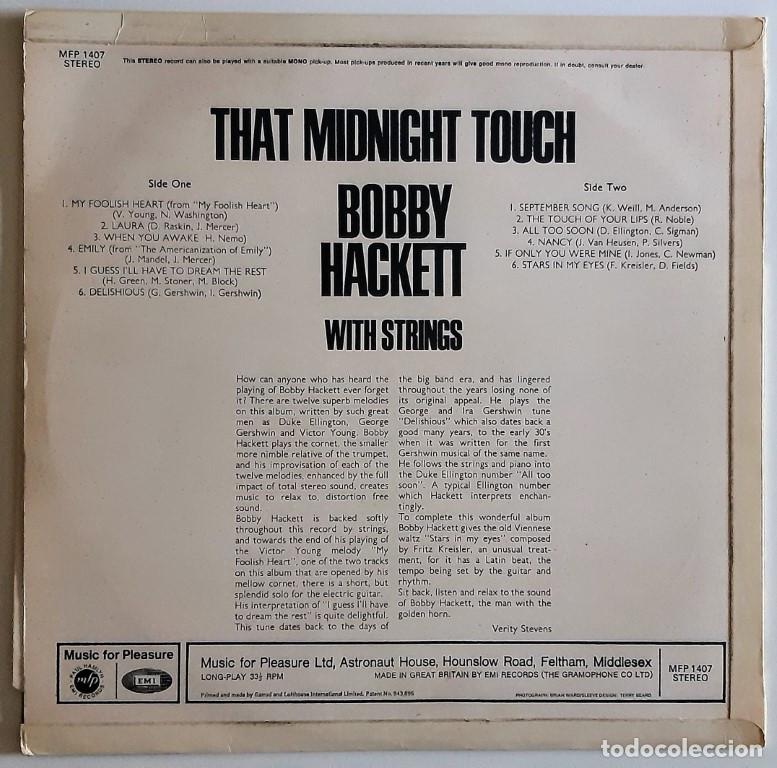 Discos de vinilo: Bobby Hackett. That midnight touch. Mfp, UK 1967 reissue LP - Foto 2