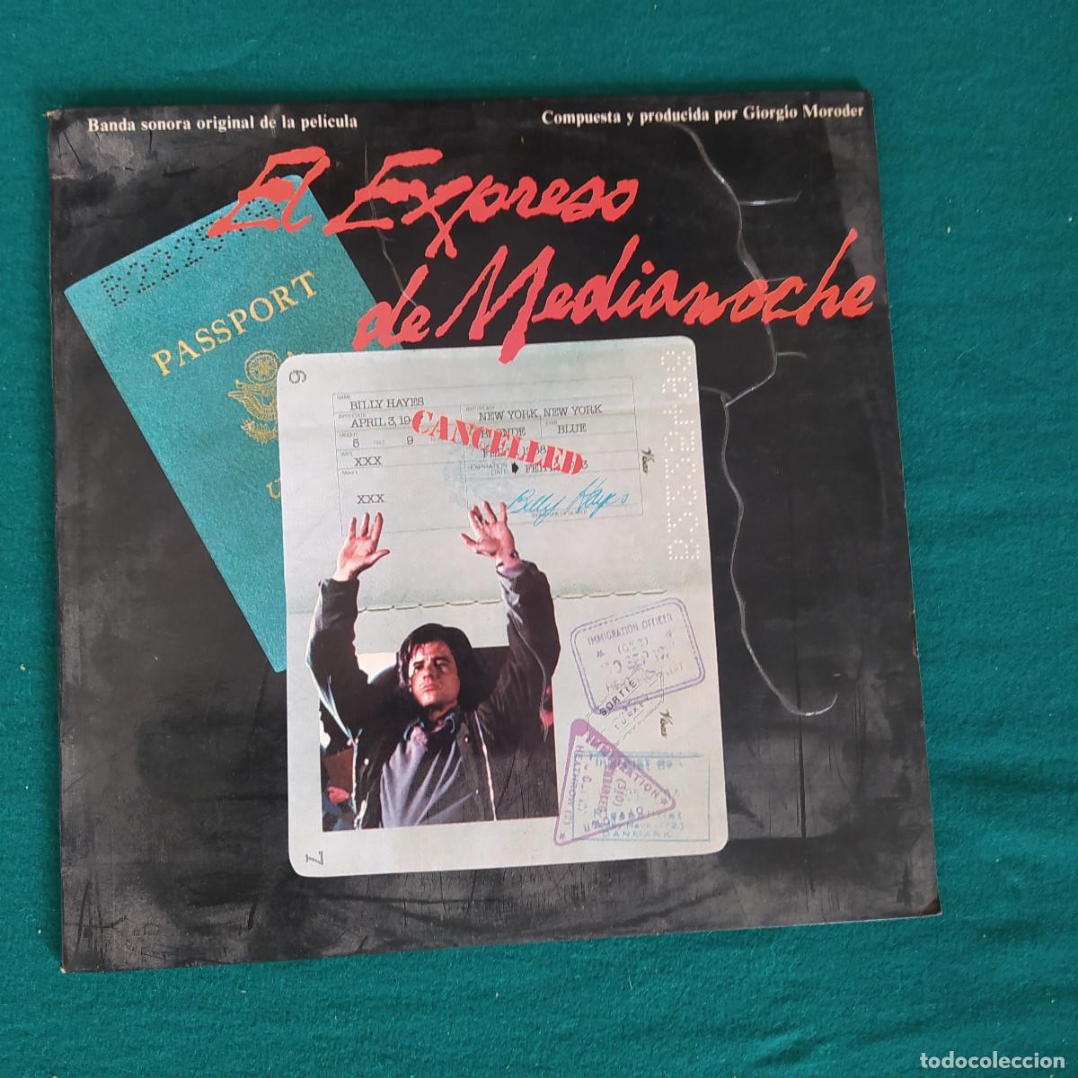 Discos de vinilo: Giorgio Moroder &ndash; El Expreso De Medianoche (Banda Sonora Original De La Pel&iacute;cula) - Foto 1