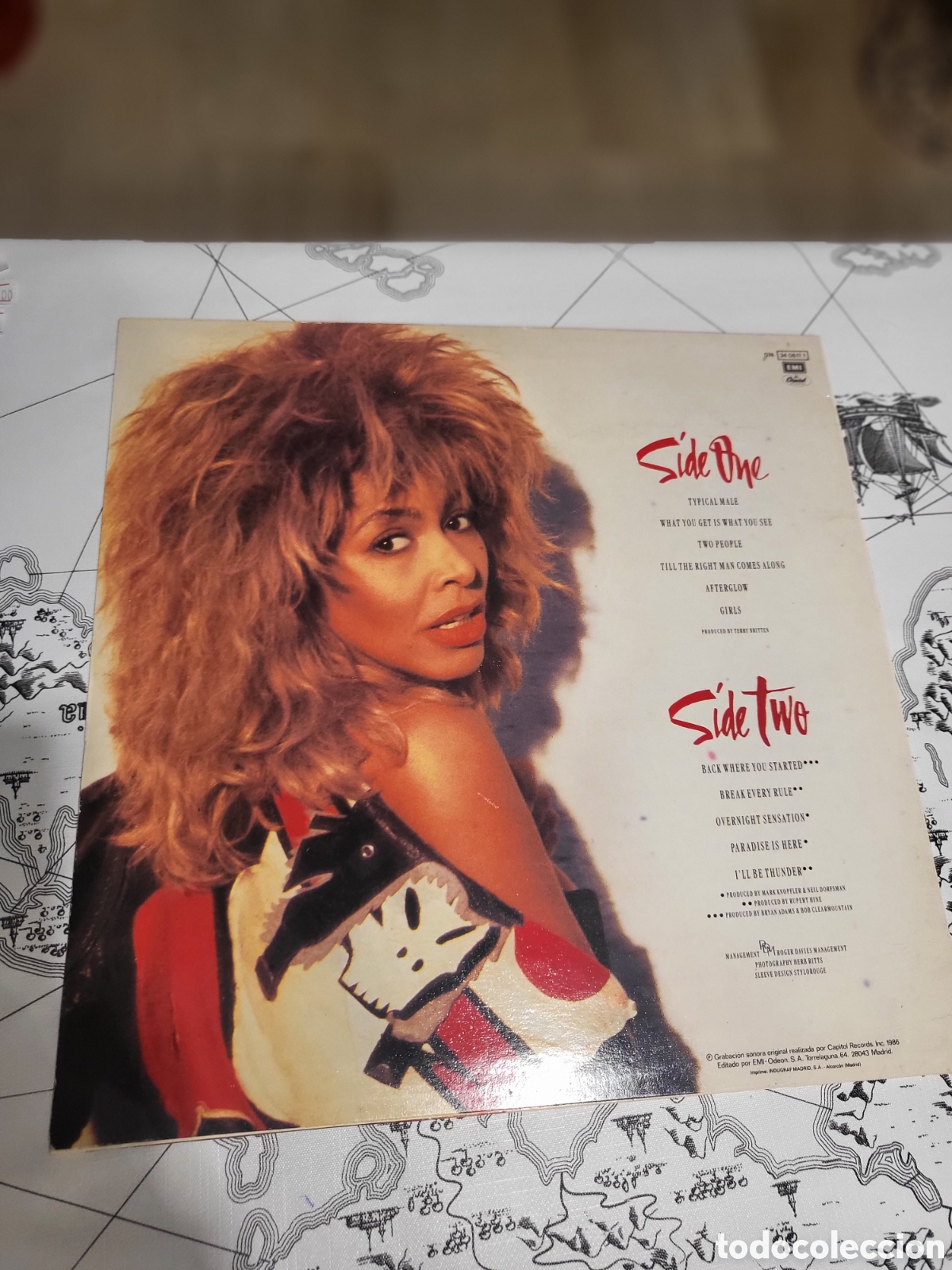 Discos de vinilo: Disco de vinilo Tina Turner &rdquo;Break Every Rule&rdquo; - Foto 2