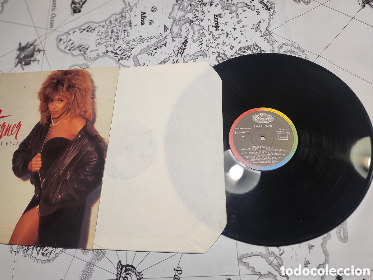 Discos de vinilo: Disco de vinilo Tina Turner &rdquo;Break Every Rule&rdquo; - Foto 3
