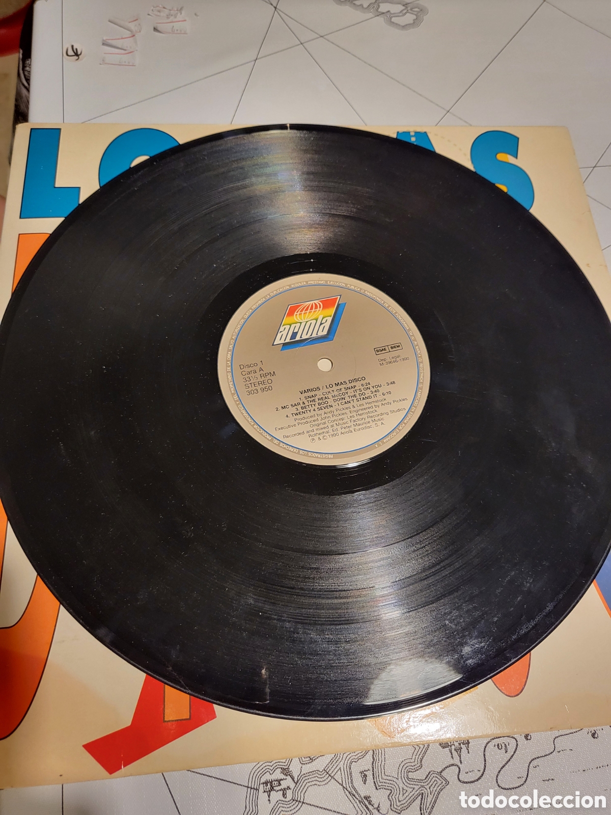 Discos de vinilo: Disco de vinilo Lo m&aacute;s Disco (2 discos) - Foto 3