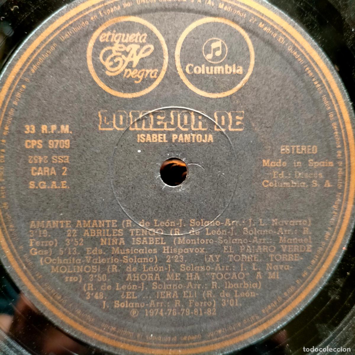 Discos de vinilo: disco isabel pantoja - Foto 3