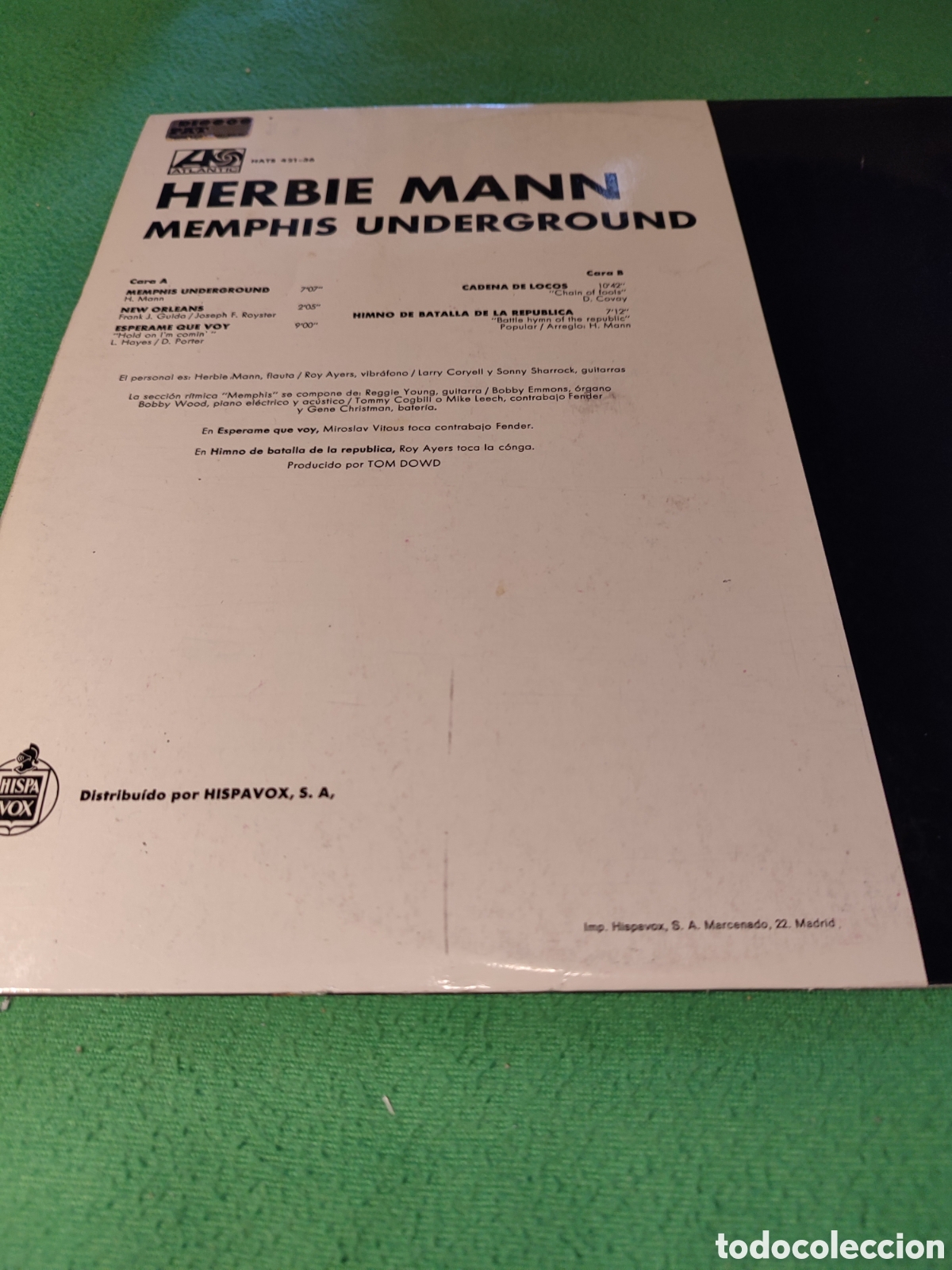 Discos de vinilo: Herbie Mann - Memphis Underground - Foto 3