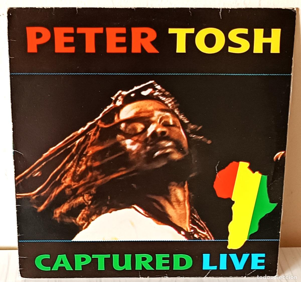 Discos de vinilo: PETER TOSH - CAPTURED LIVE EMI - 1984 - Foto 1