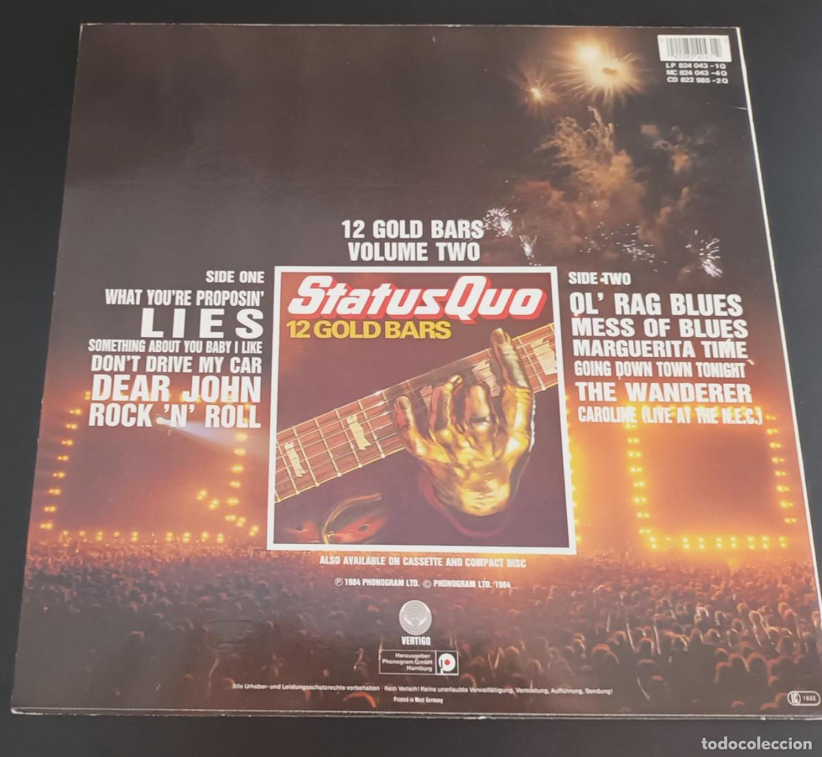 Discos de vinilo: STATUS QUO - 12 GOLD BARS - VOLUME II - Foto 2