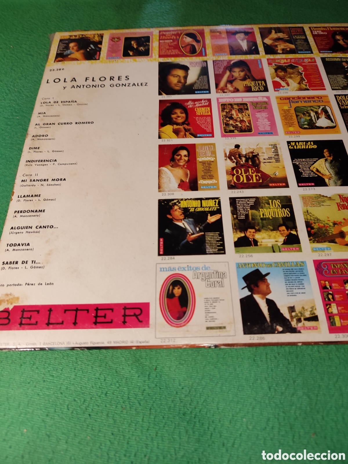 Discos de vinilo: Lola Flores y Antonio Gonz&aacute;lez - Same Vinilo Lp - Foto 2