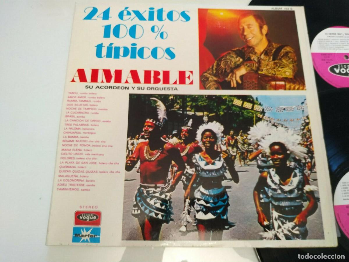 Discos de vinilo: Aimable Su Acordeon 24 Exitos 100% Tipicos 1972 - 2 X LP 12&rdquo; Vinilo - Foto 1