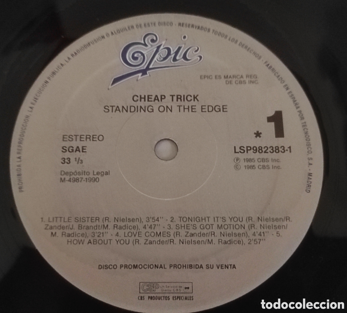 Discos de vinilo: Cheap Trick - Standing on The edge LP - Foto 5